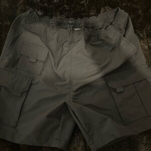 Rue21 Black Cargo Shorts Mens Large Utility Pocket Casual Streetwear